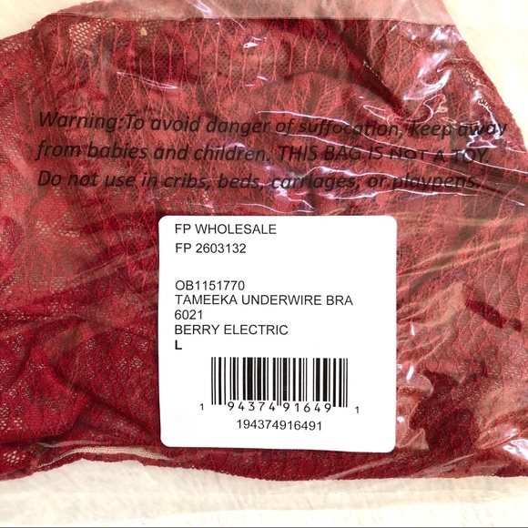 SALE❗️Free People Tameeka Underwire Bra Size L - Picture 13 of 14